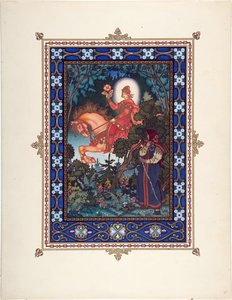 Vassilissa die Schöne - Illustration für das Märchen Vasilisa die Schöne von Boris Vasilievich Zvorykin