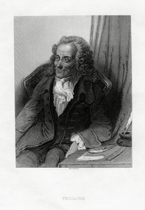 Voltaire, französischer Aufklärer, Essayist, Deist und Philosoph, 1884 von Bosselman