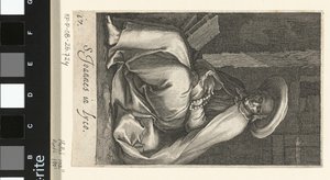 Heiliger Johannes von Lycopolis als Einsiedler in seiner Zelle von Boëtius Adamsz. Bolswert