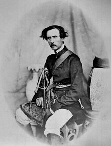 Captain Mecham, aus einem Album mit 39 Fotografien, zusammengestellt von Edmund Impey in Madras von British Photographer