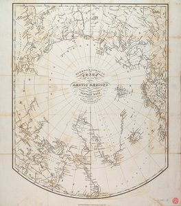 Hydrographische Karte der Arktisregionen