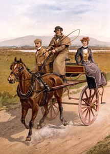 Irischer Jaunting Car, ca. 1895