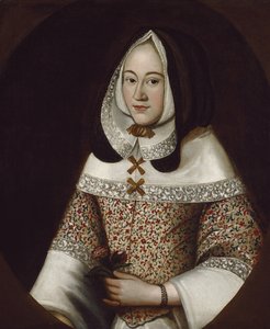 Jane, erste Frau von John Tradescant dem Jüngeren, ca. 1630 von British School