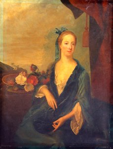Dame in Blau von British School