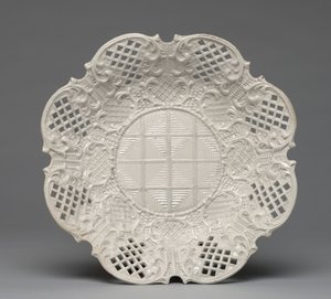 Teller, hergestellt von einer Staffordshire-Fabrik, England, ca. 1760