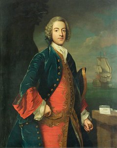 Porträt eines Marineoffiziers, ca. 1730-40