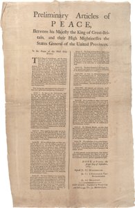 Vorläufige Friedensartikel zwischen Großbritannien und den Vereinigten Provinzen, 02. September 1783