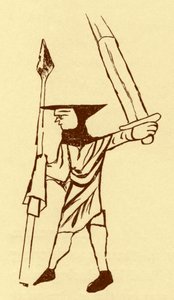 Schottischer Fußsoldat während der Herrschaft von Edward I. von British School