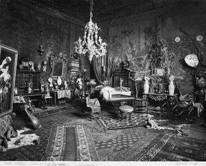 Das Atelier des Malers und Professors Tito Conti, Florenz