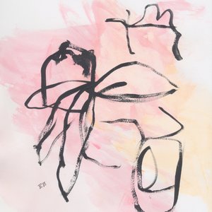 Fließende Rosa Abstraktion