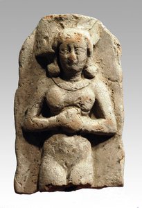 Figur der Aschera, Kanaanäisch, 999-600 v. Chr. (Ton)