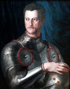 Porträt von Cosimo I dei Medici in Rüstung