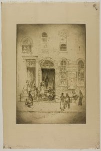 Chicago - Klein Italien, Grand Ave von Bror Julius Olsson Nordfeldt