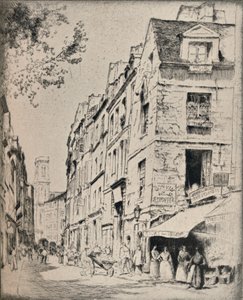 Cour des Halles, Rue St Jacques, 1915 von Bror Julius Olsson Nordfeldt