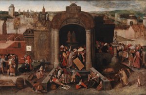 Christus vertreibt die Händler aus dem Tempel, nach 1569