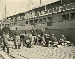 13. Infanterie beim Frühstück, Spanisch-Amerikanischer Krieg von Burr McIntosh