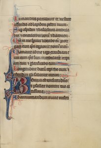Initiale B: David als Ritter