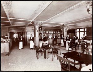 Café im Hotel Majestic, 1902 von Byron Company