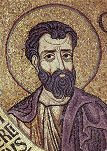 Der Prophet Hosea (Detail) der Innenmosaiken in der St. Markus Basilika, 12. Jahrhundert von Byzantine Byzantine