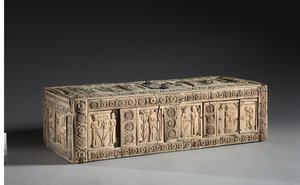 Elfenbeinkästchen mit Szenen von Adam und Eva, 1000-1100 von Byzantine School