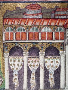 Linker Flügel des Palazzo di Teodorico, 527-99 (Detail)