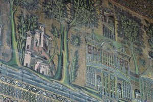 Mosaiken am Westportikus, 8. Jahrhundert von Byzantine School