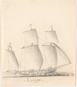 Louger unter vollen Segeln