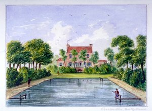 Menschen angeln im Peerless Pool, City Road, Finsbury, London, ca. 1800 von CH Matthews