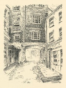 Old Bell Inn, Holborn von CH Walker