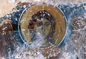 Jesus-Fresko in der Kirche Agia Anna