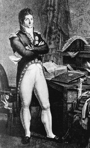 Porträt von Prinz Louis-Alexandre Berthier (1753-1815), französischer General, Marschall von Frankreich und Kriegsminister des Ersten Französischen Kaiserreichs, Gravur von J.B. and Brown J. Rowbotham