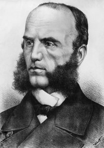 Porträt von Wilhelm von Tegetthoff (1827-1871), österreichischer Admiral, er kommandierte die Seestreitkräfte während des Zweiten Schleswigkriegs 1864 und des Deutschen Krieges 1866, Gravur nach einer Zeichnung von Watt von J.B. and Brown J. Rowbotham