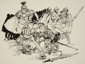 Tod von Kaiser Julian (331-63) von C.L. Doughty
