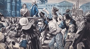 Lavoisier auf dem Weg zu seiner Hinrichtung von C.L. Doughty