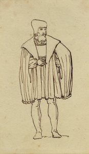 Studie einer Tracht aus dem 16. Jahrhundert