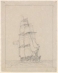 Eine Brigg von Christoffer Wilhelm Eckersberg