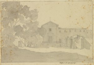 Kapuzinerkloster bei Castel Gandolfo südöstlich von Rom von Christoffer Wilhelm Eckersberg