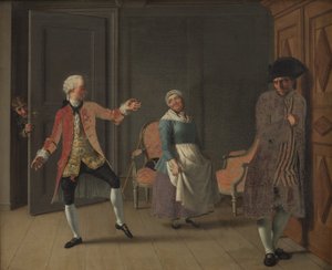 Aus Ludvig Holbergs "Jean de France", Akt 1, Szene 6 von Christoffer Wilhelm Eckersberg