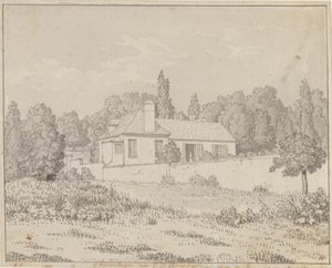 Das Haus von Jean Jacques Rousseau im Schlossgarten von Ermenonville