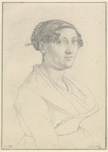 Porträt einer Römerin, en face nach rechts gewandt von Christoffer Wilhelm Eckersberg