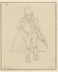 Porträtmaler Hans Hansen, ganze Figur