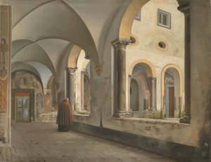 Die Kreuzgänge des Franziskanerklosters Santa Maria in Aracoeli in Rom von Christoffer Wilhelm Eckersberg