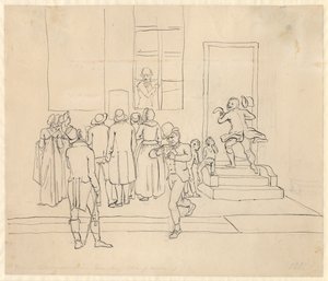 Außerhalb der Tallotteri-Sammlung von Christoffer Wilhelm Eckersberg
