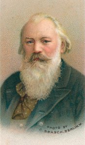 Johannes Brahms 1833-1897 war ein deutscher Komponist und Pianist, 1911 von C Brasch