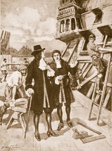 Peter der Große in der Werft von Deptford von C. Dudley Tennant