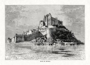 Mont-Saint-Michel, Normandie, Frankreich, 1879 von C. Laplante