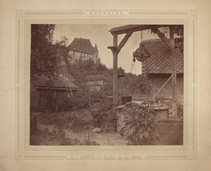 Heidelberg - Blick auf das Schloss vom Garten, ca. 1870 von C. M. Eckert