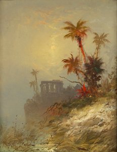 Ägyptische Landschaft, spätes 19. - frühes 20. Jahrhundert