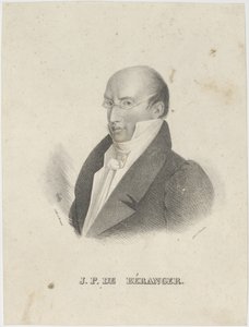 Porträt von Pierre-Jean de Béranger 1780-1857