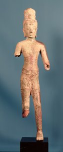 Maitreya Buddha, vor-khmerische Figur, frühes 8. Jahrhundert